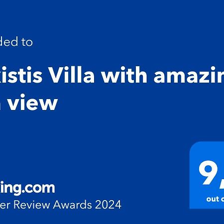 Alkistis Villa With Amazing Sea View Maroulás Exterior foto