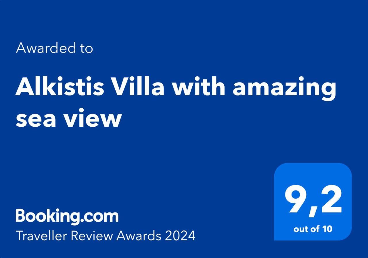 Alkistis Villa With Amazing Sea View Maroulás Exterior foto